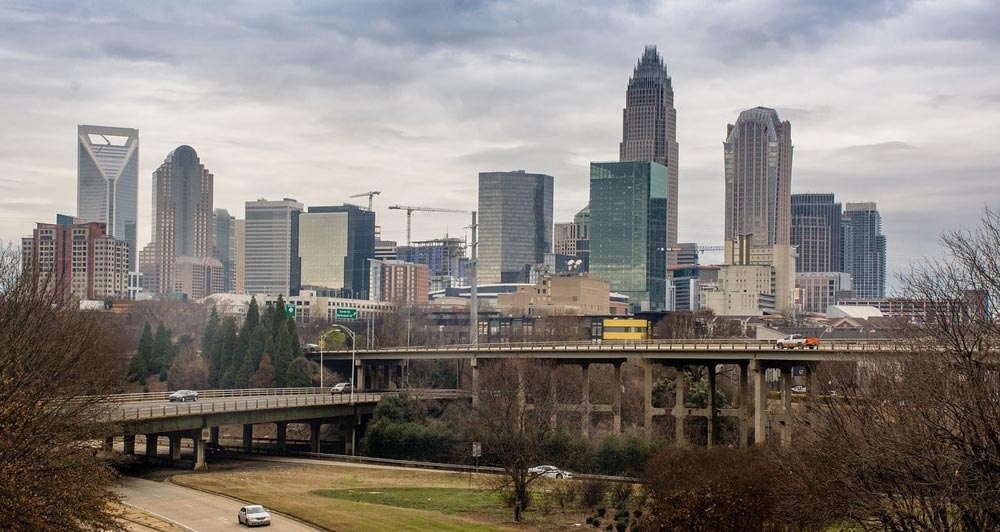 A view of the Charlotte skyline