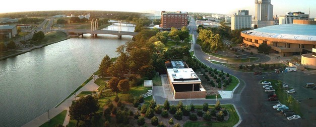 Panoramic view of downtown Wichita, KS