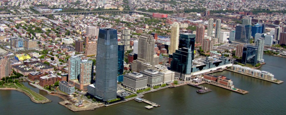 Aerial view of Jersey City