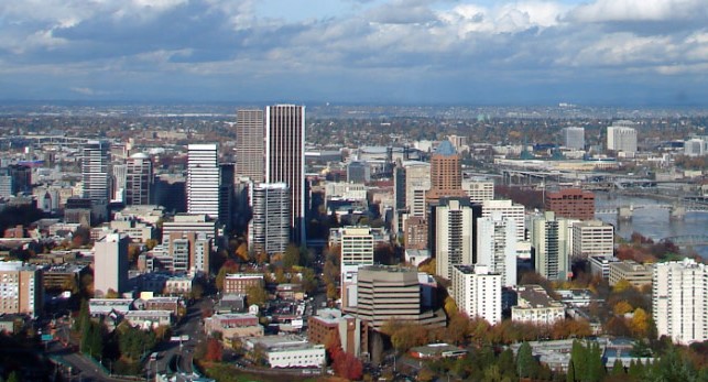 View of downtown Portland