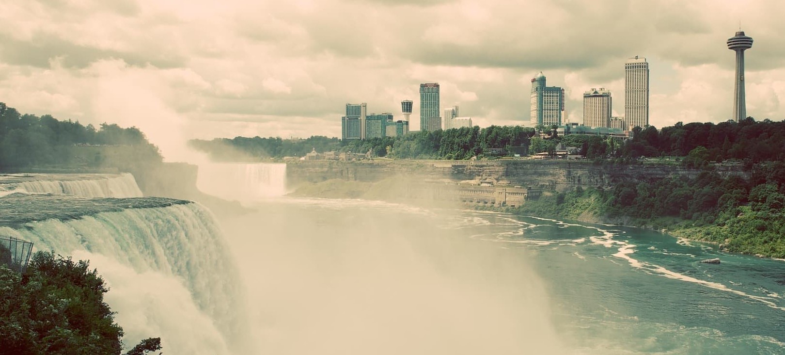 Niagara Falls, the largest waterfall in the US
