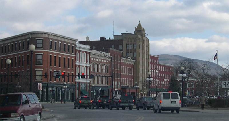 View of downtown Rutland, VT