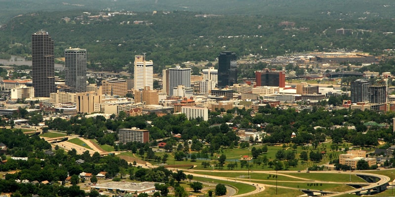 View of downtown Little Rock, AR